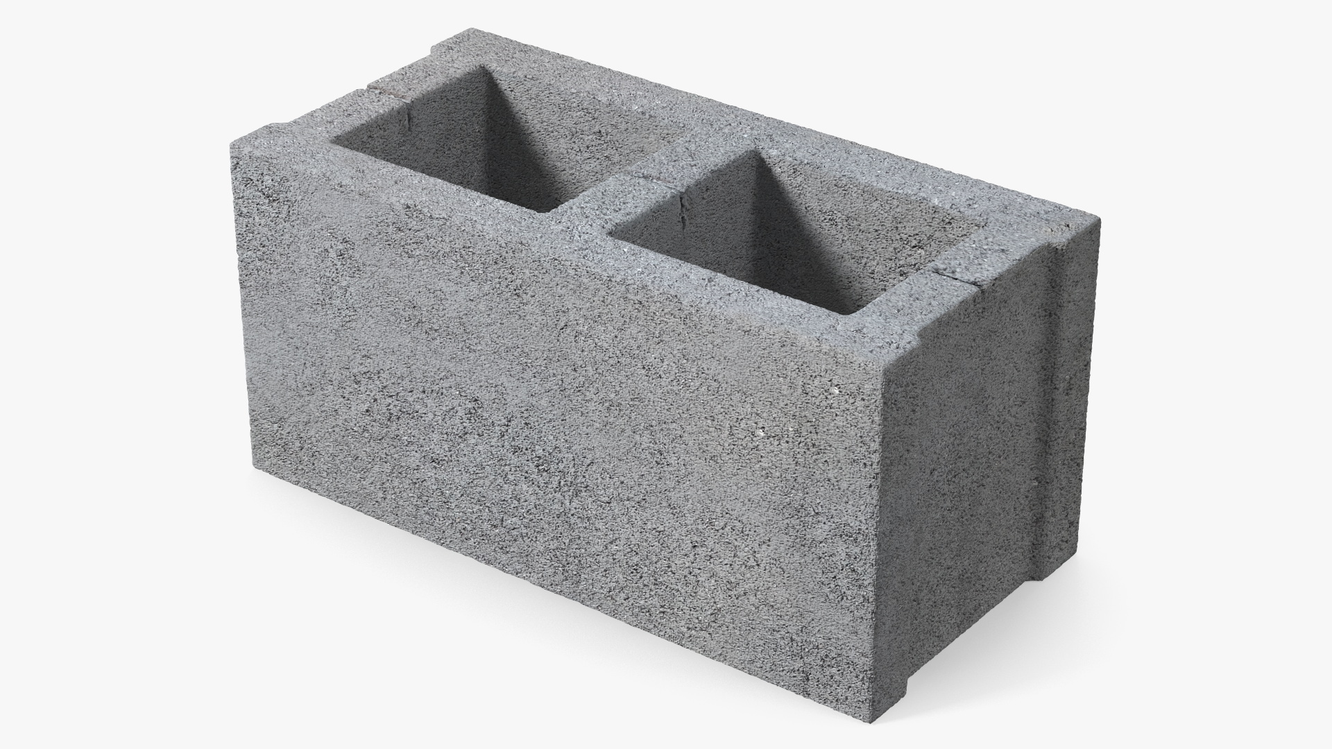 Realistic Cinder Block 3D