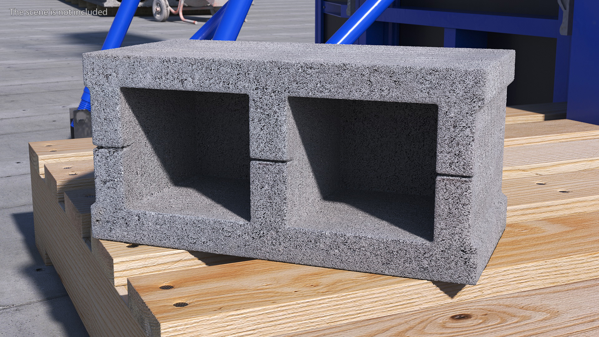 Realistic Cinder Block 3D