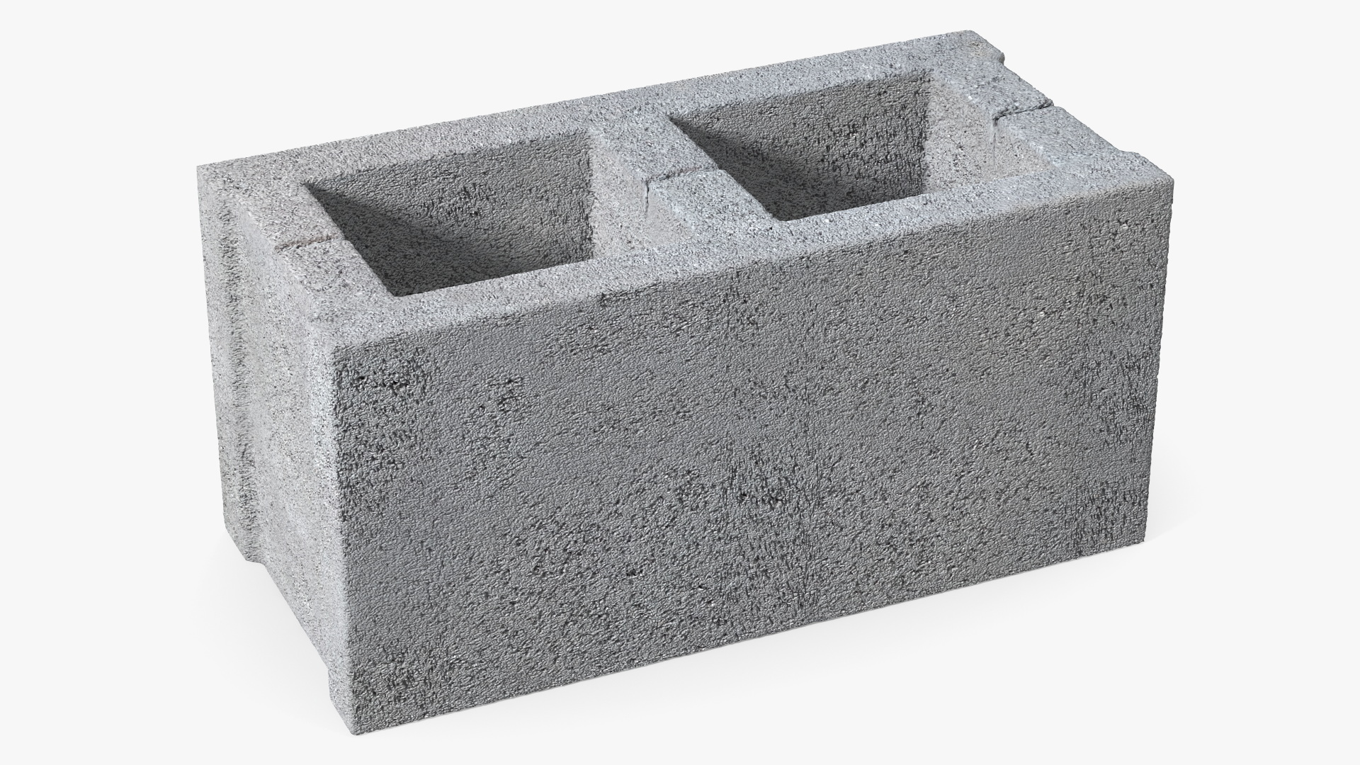 Realistic Cinder Block 3D