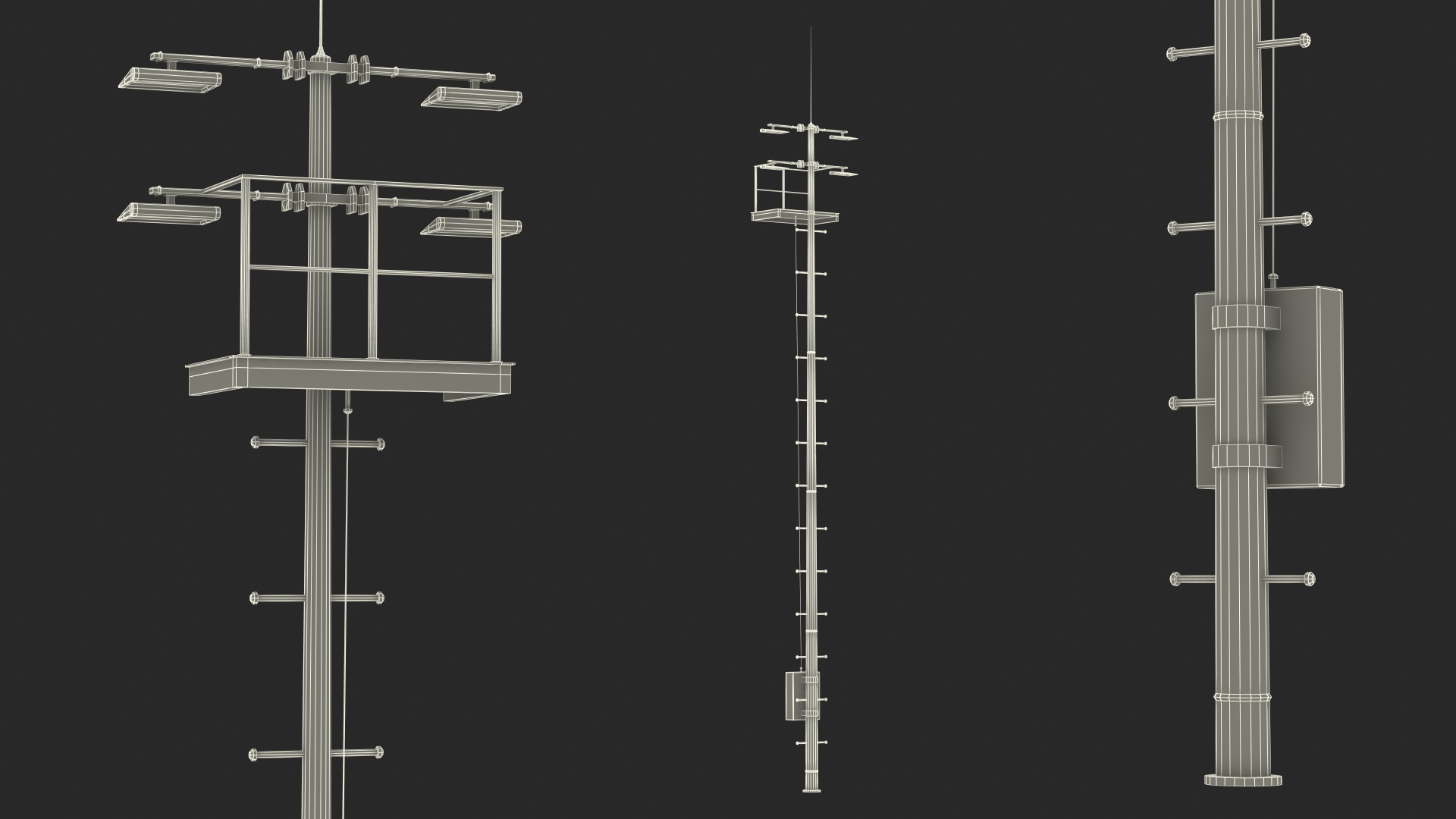 3D Lighting Mast model