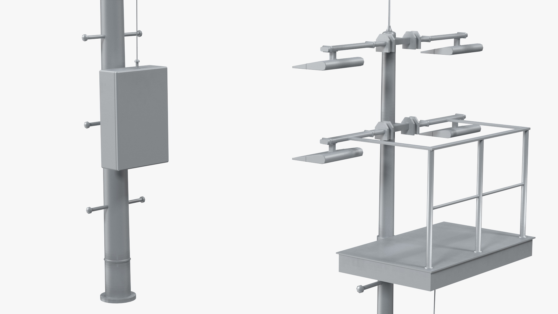 3D Lighting Mast model