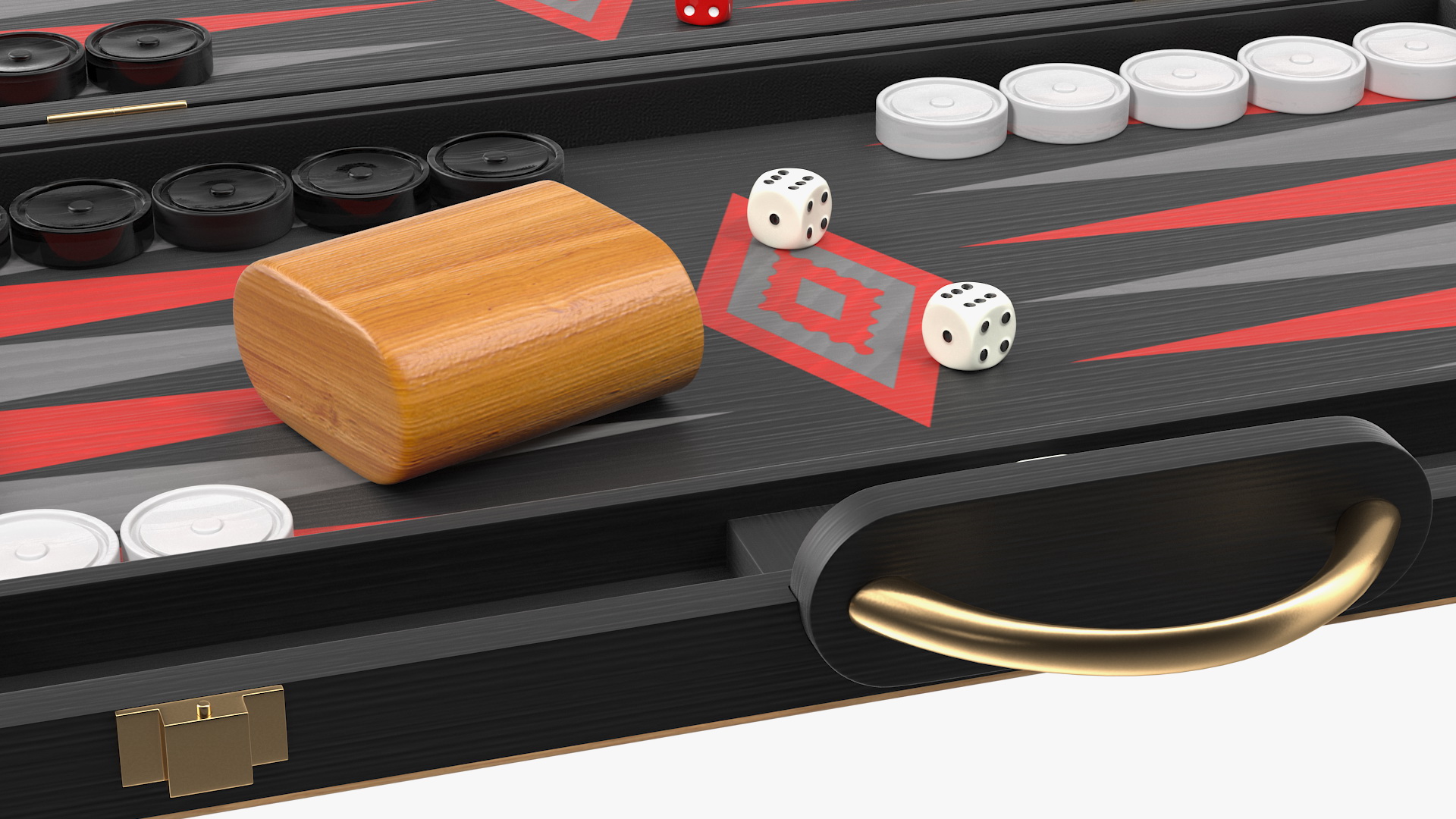 3D Black Backgammon