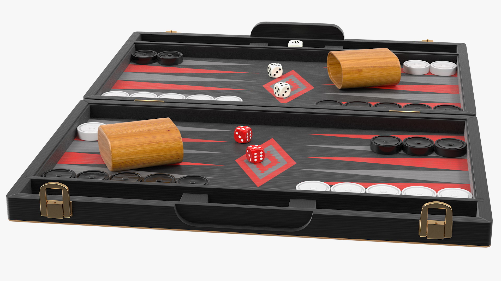 3D Black Backgammon