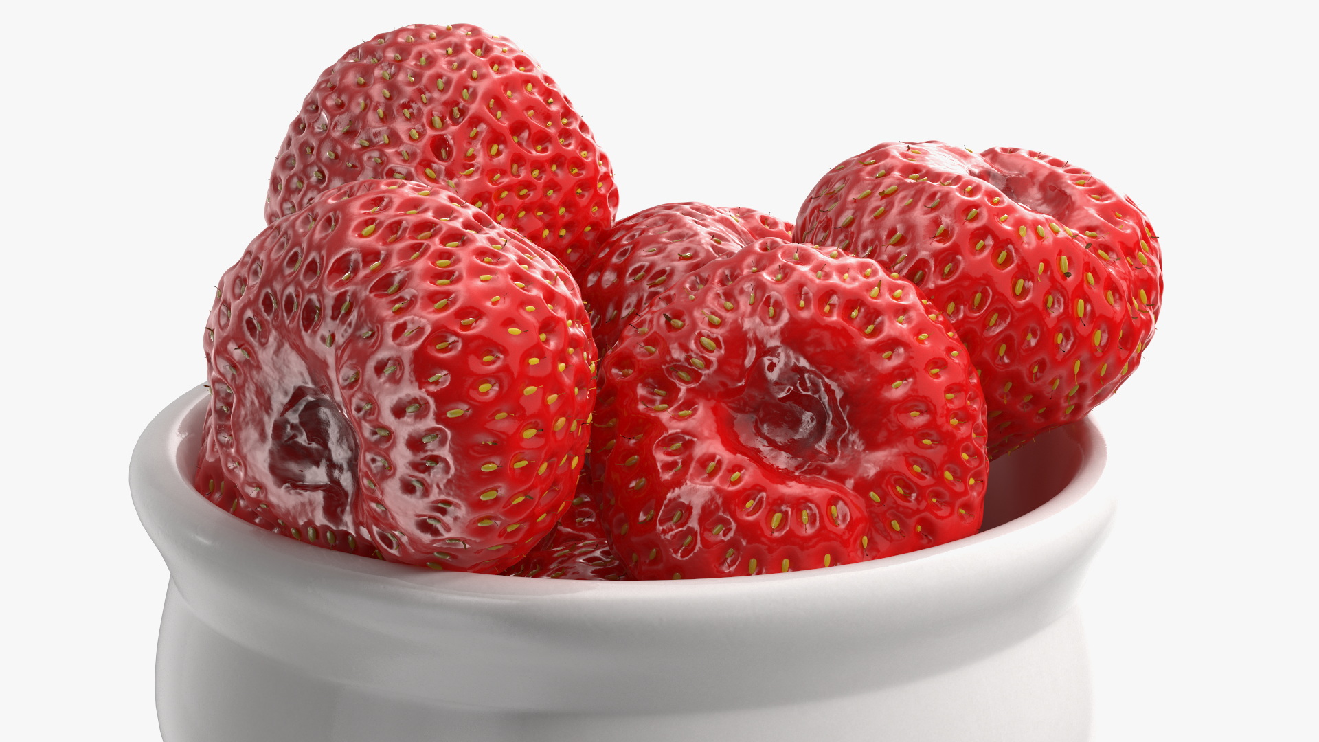 3D model Bowl of Strawberries