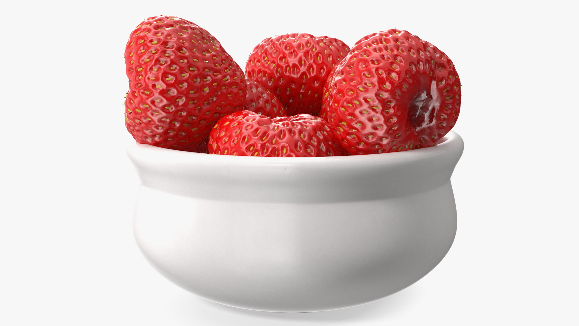 3D model Bowl of Strawberries