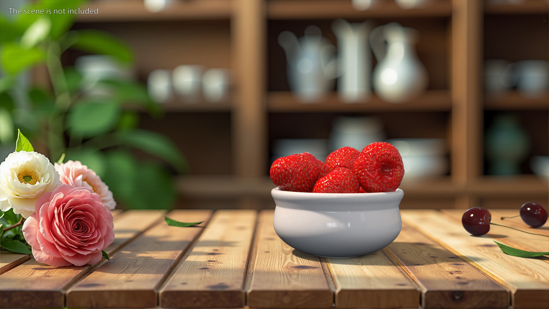 3D model Bowl of Strawberries