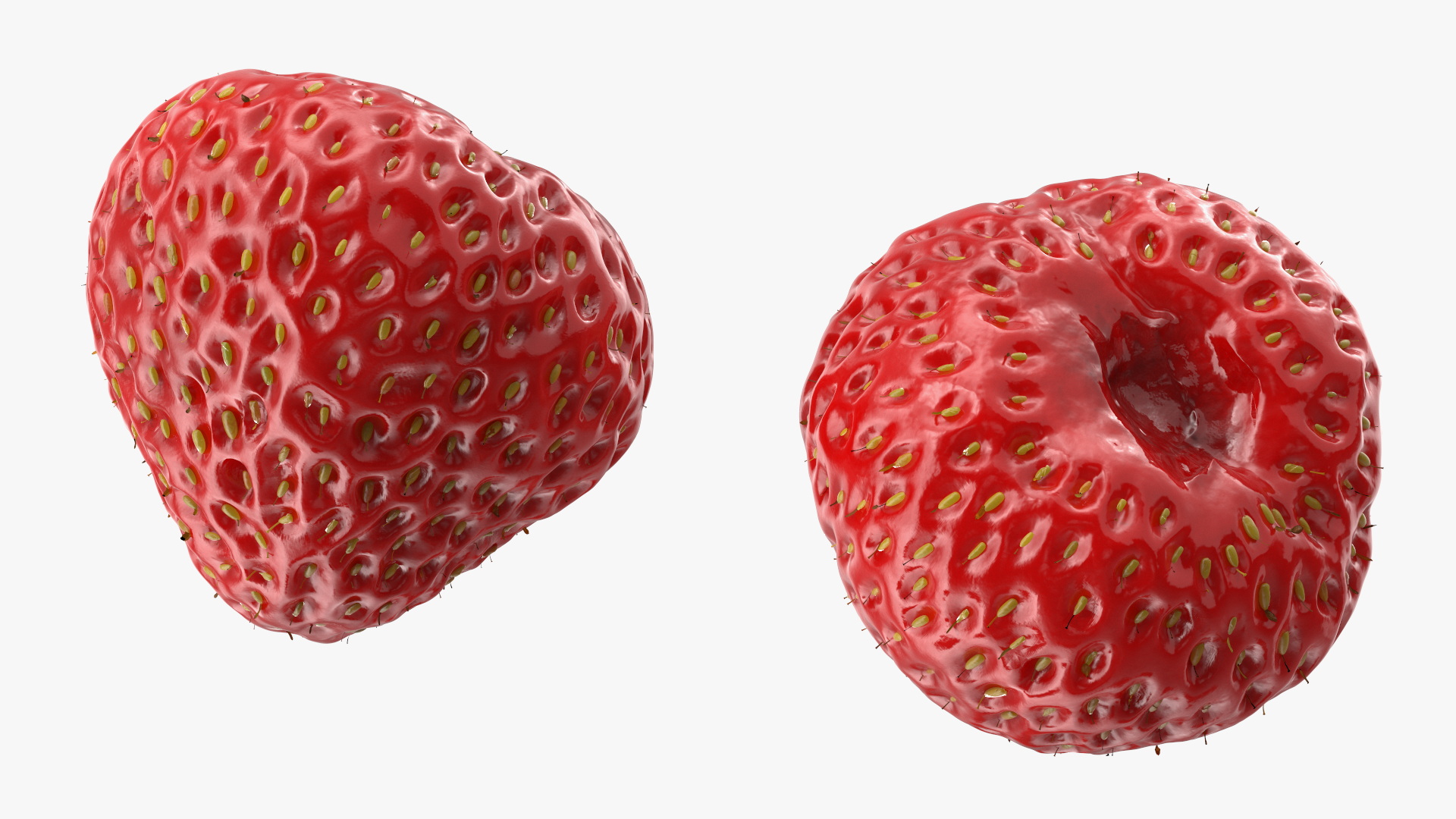 3D model Bowl of Strawberries