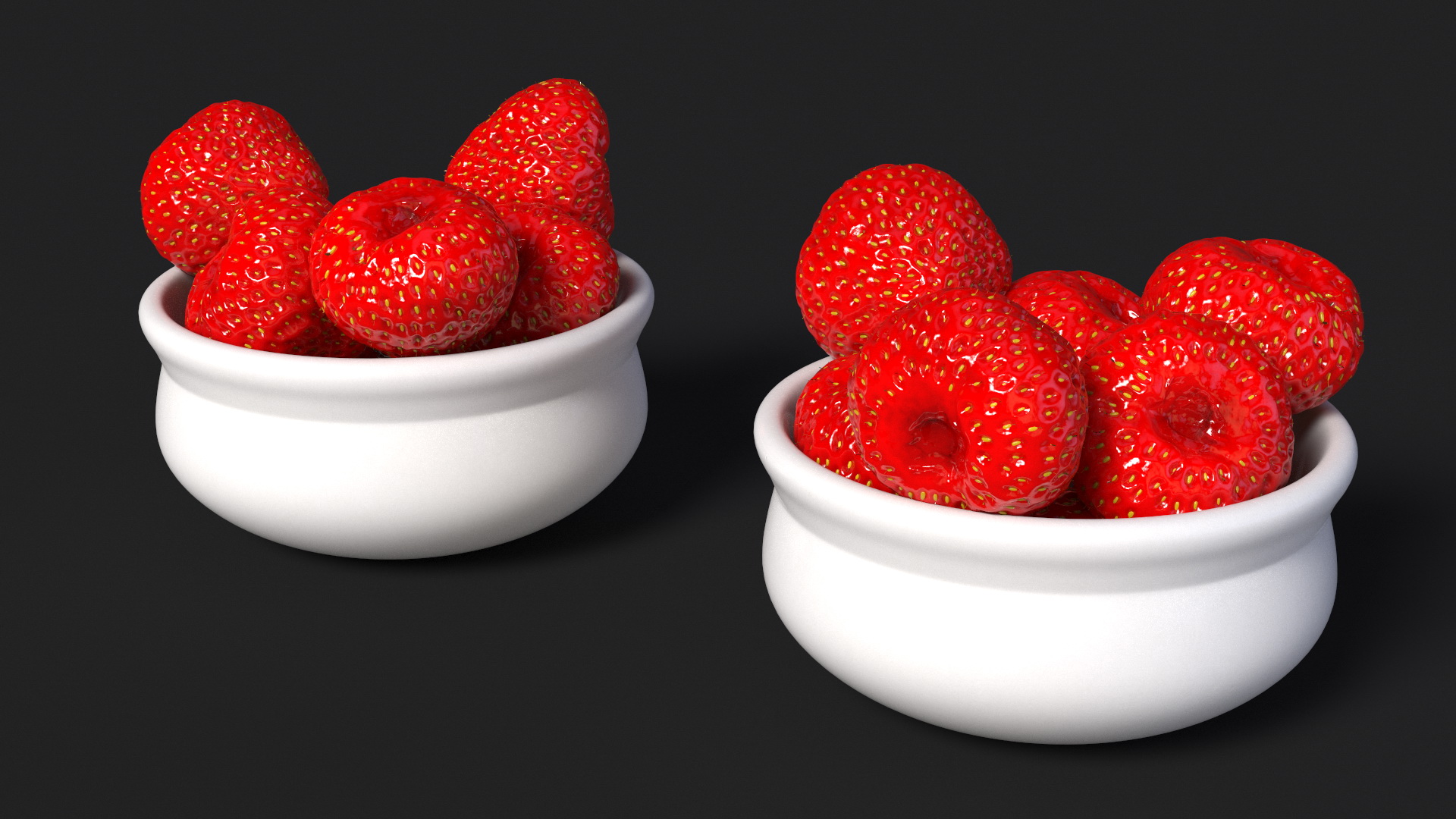 3D model Bowl of Strawberries