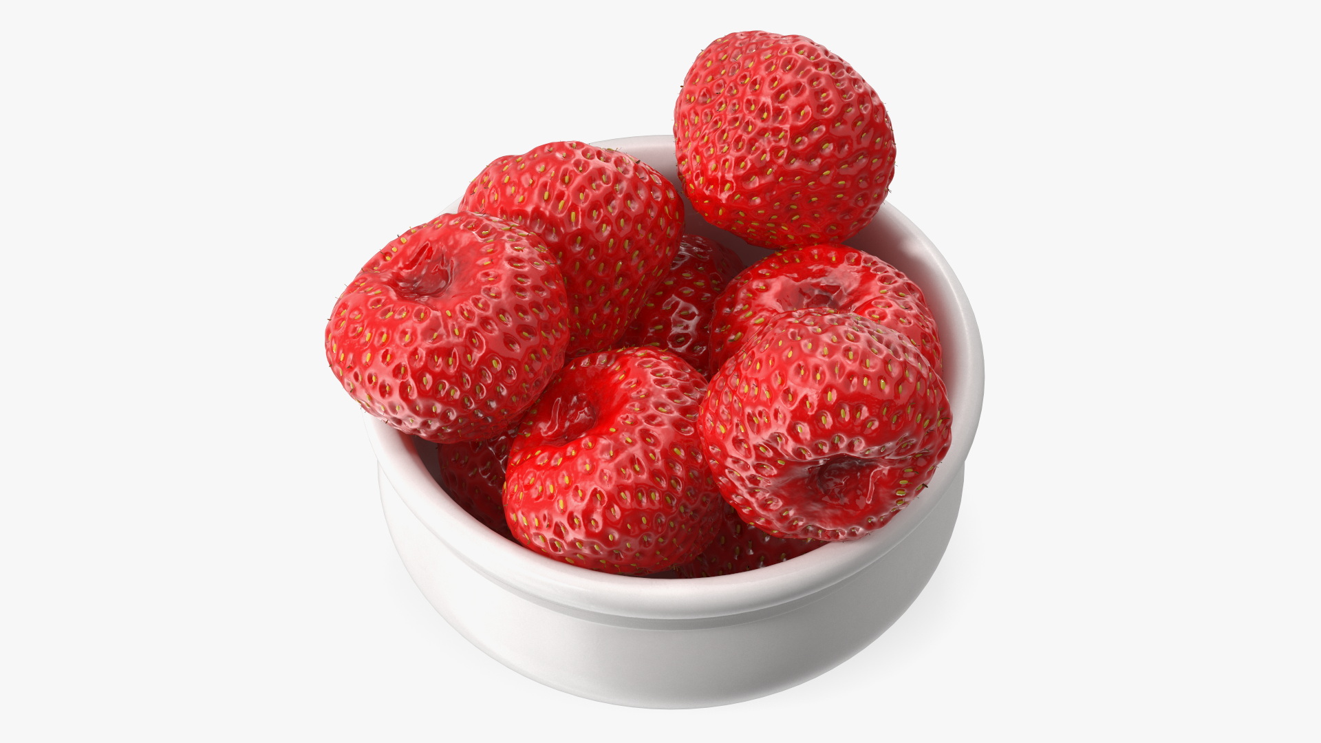 3D model Bowl of Strawberries