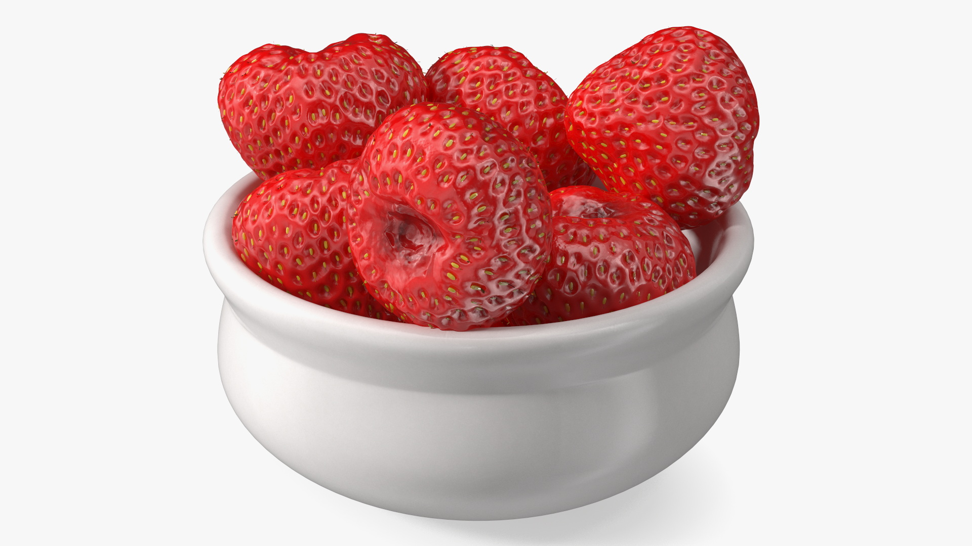 3D model Bowl of Strawberries