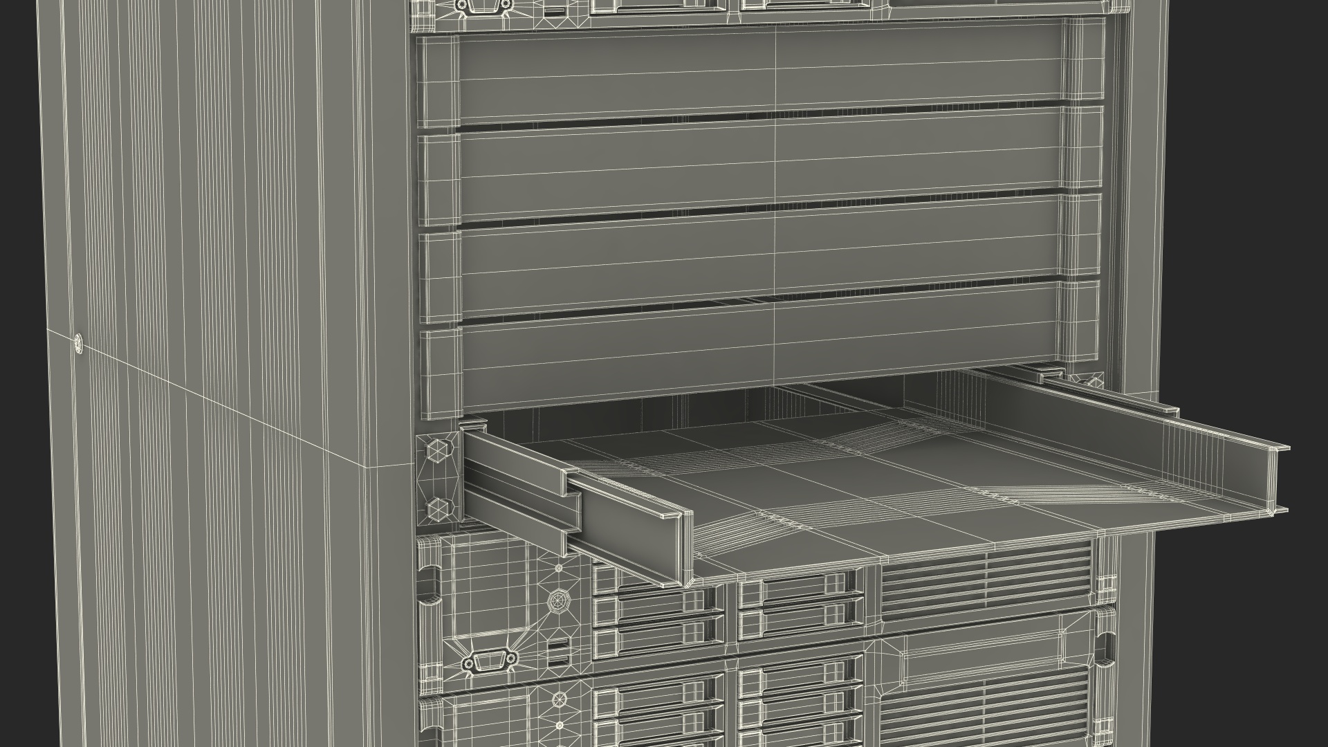 Server Rack Cabinet 3D model