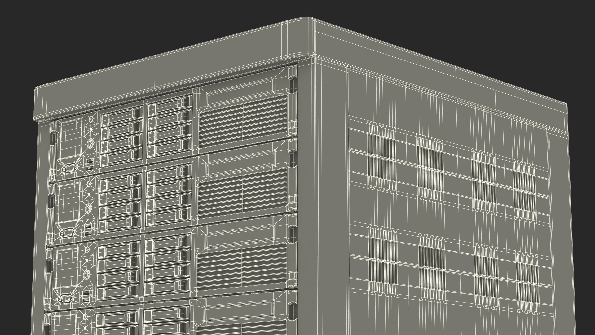 Server Rack Cabinet 3D model