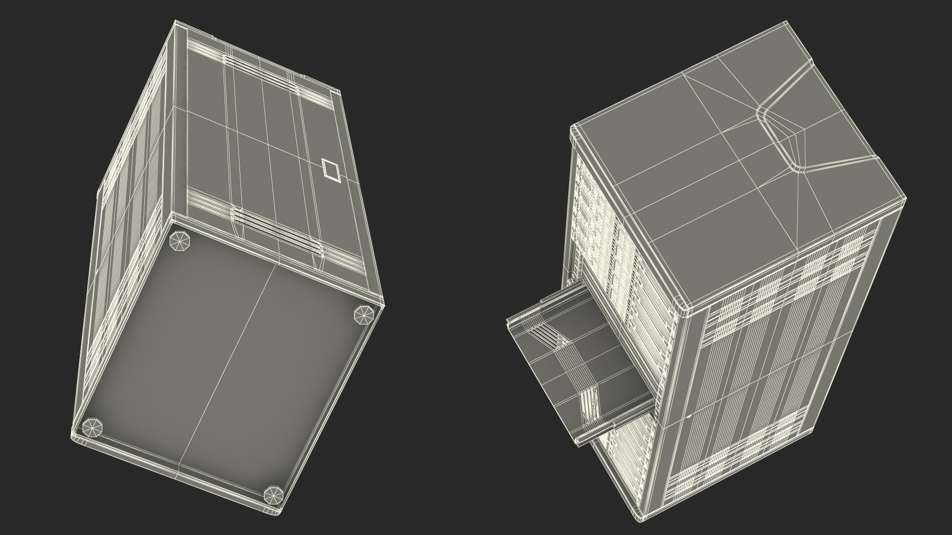 Server Rack Cabinet 3D model