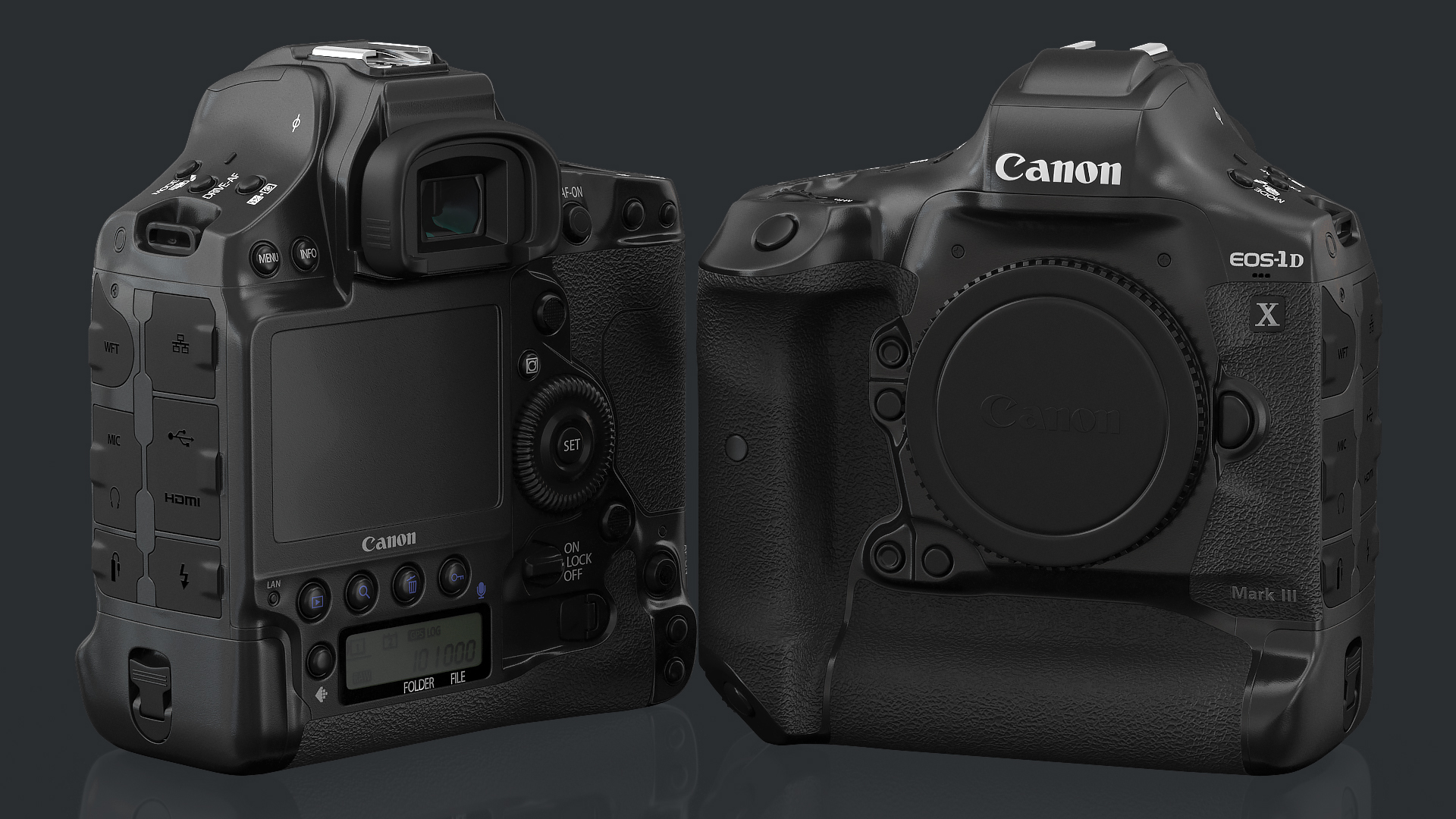 3D Canon EOS 1DX MarkIII DSLR Camera model