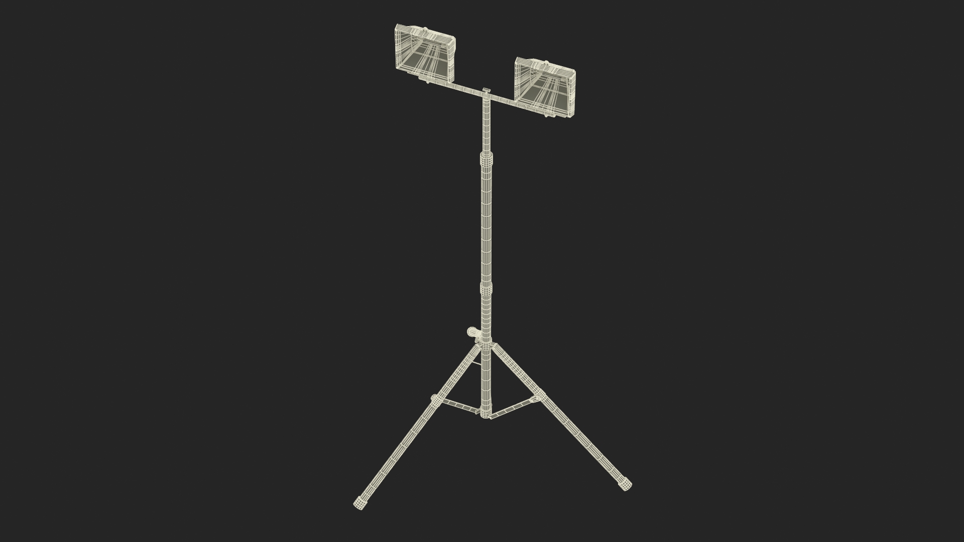 3D model Dual Head Tripod Construction Light