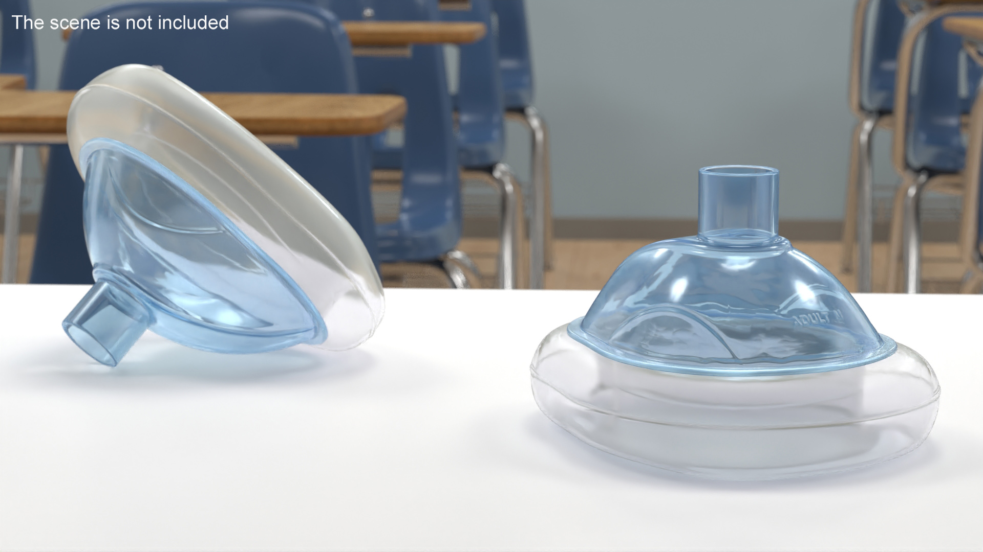 Adult CPR Face Mask 3D model