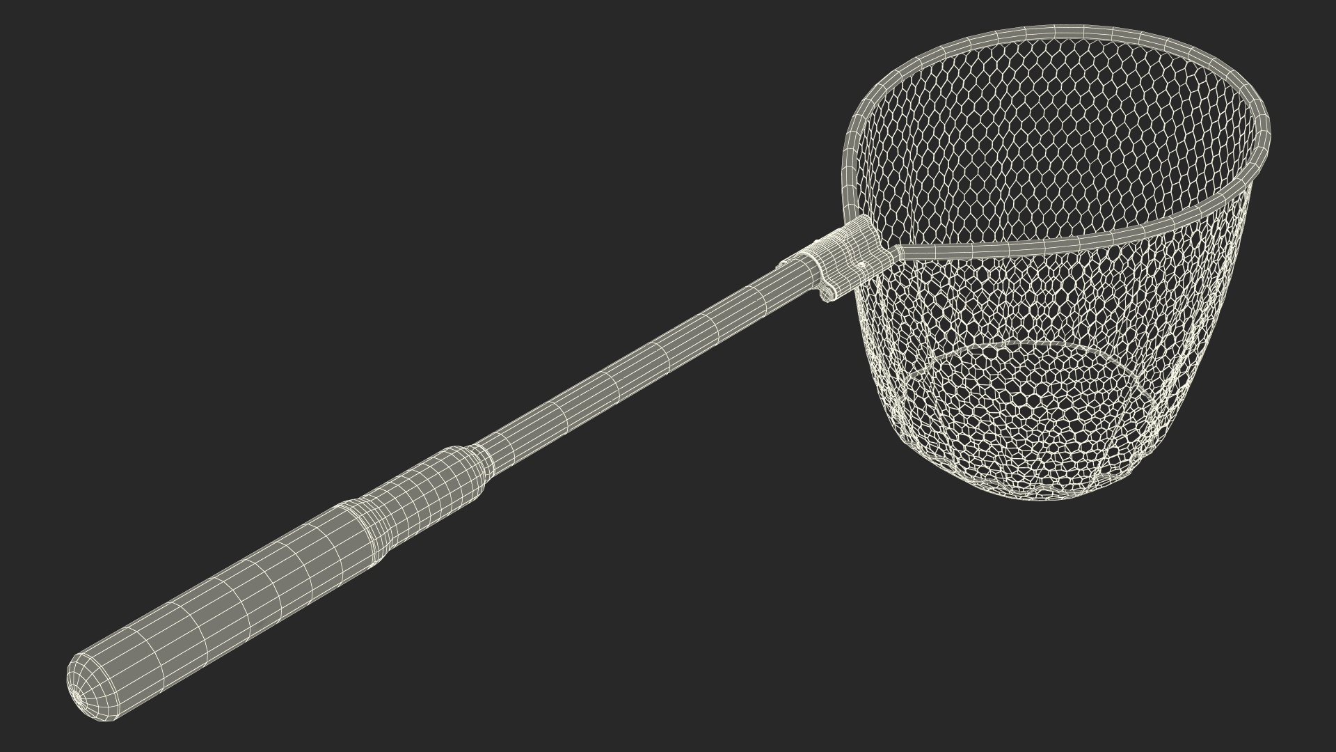 3D Sports Fishing Landing Net