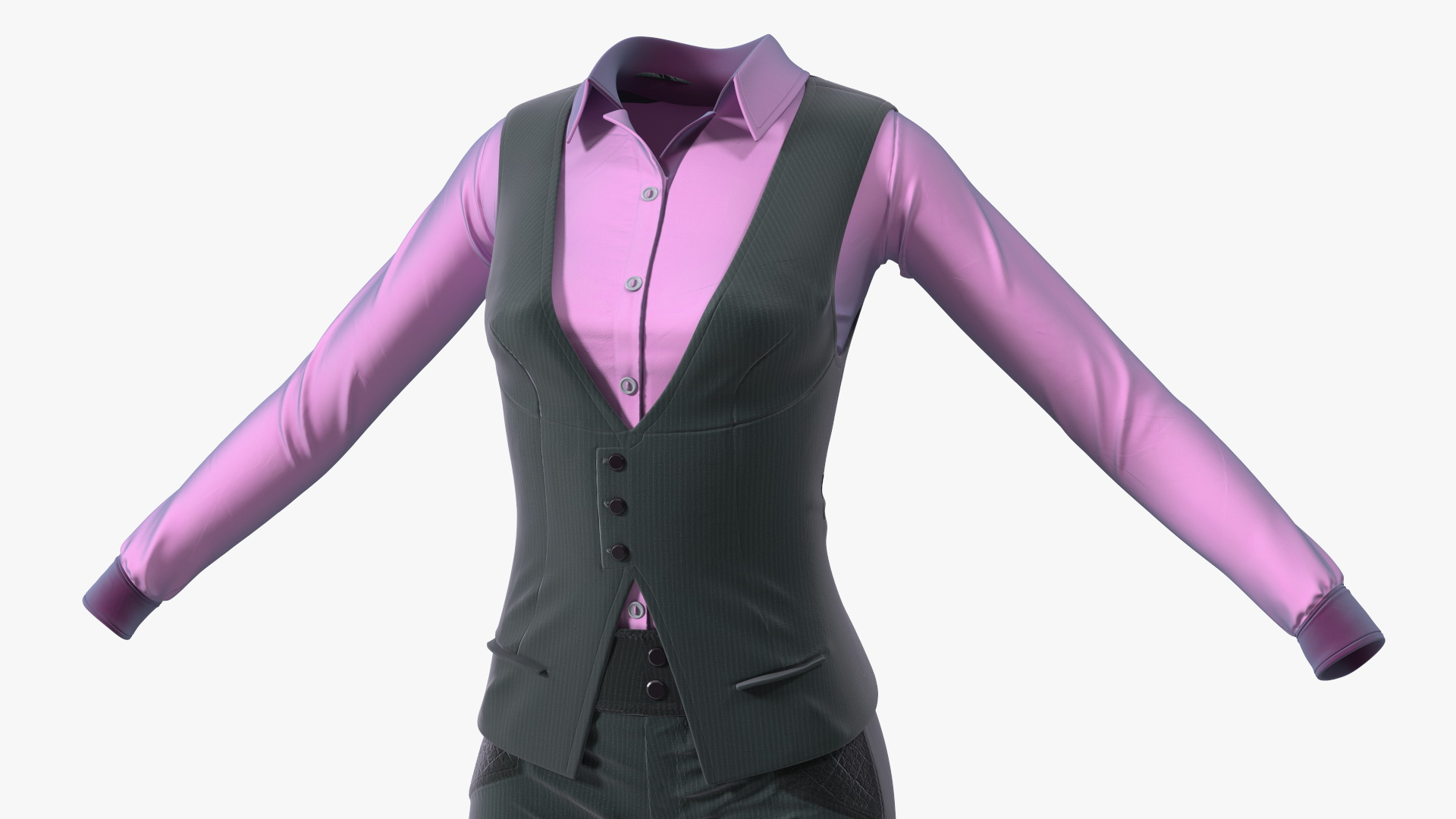 Business Attire Female Outfit 3D model