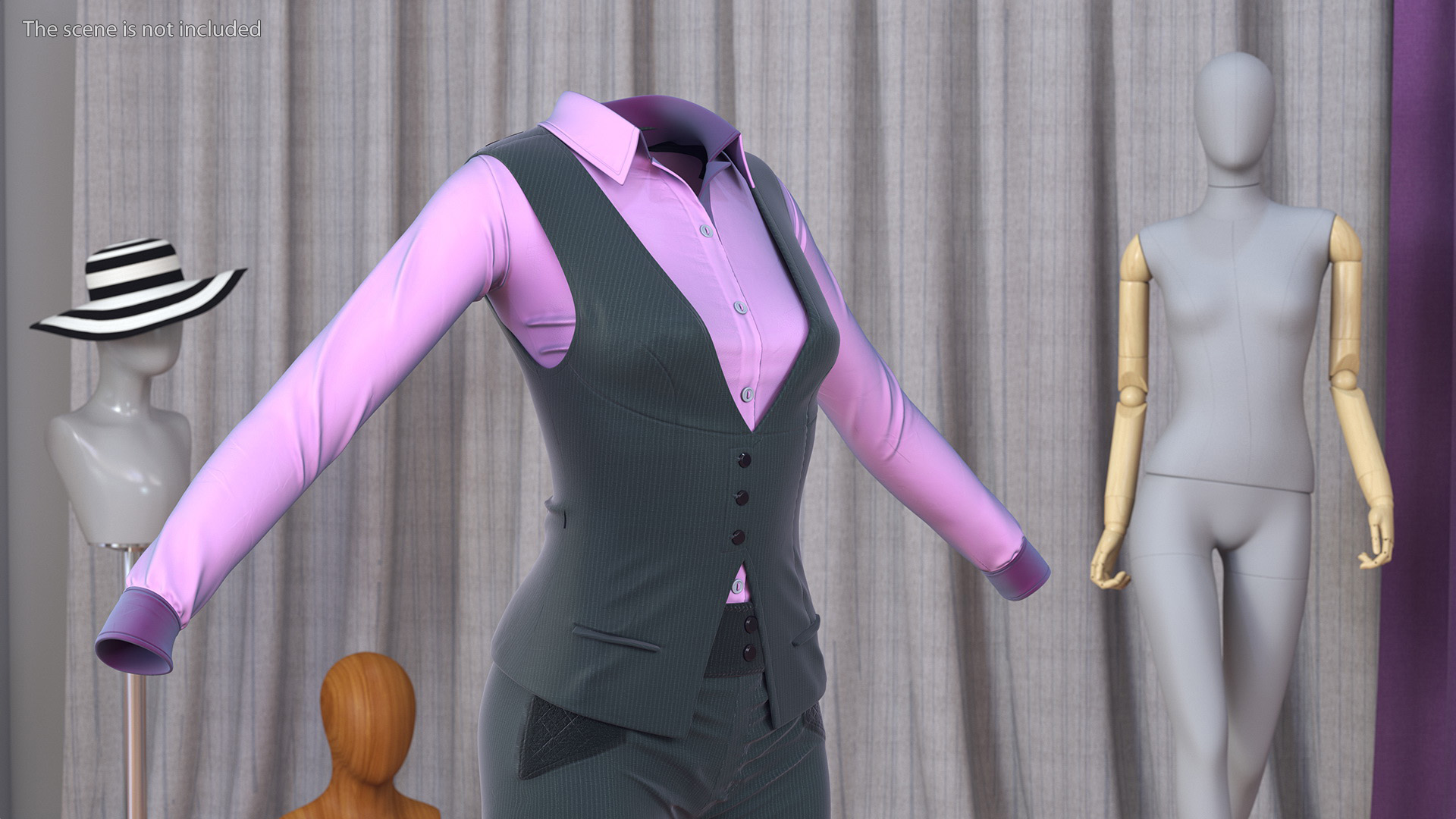 Business Attire Female Outfit 3D model