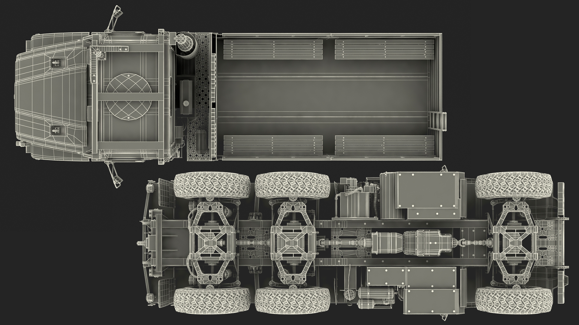 3D OshKosh MTVR MK23 6x6 Cargo Truck model