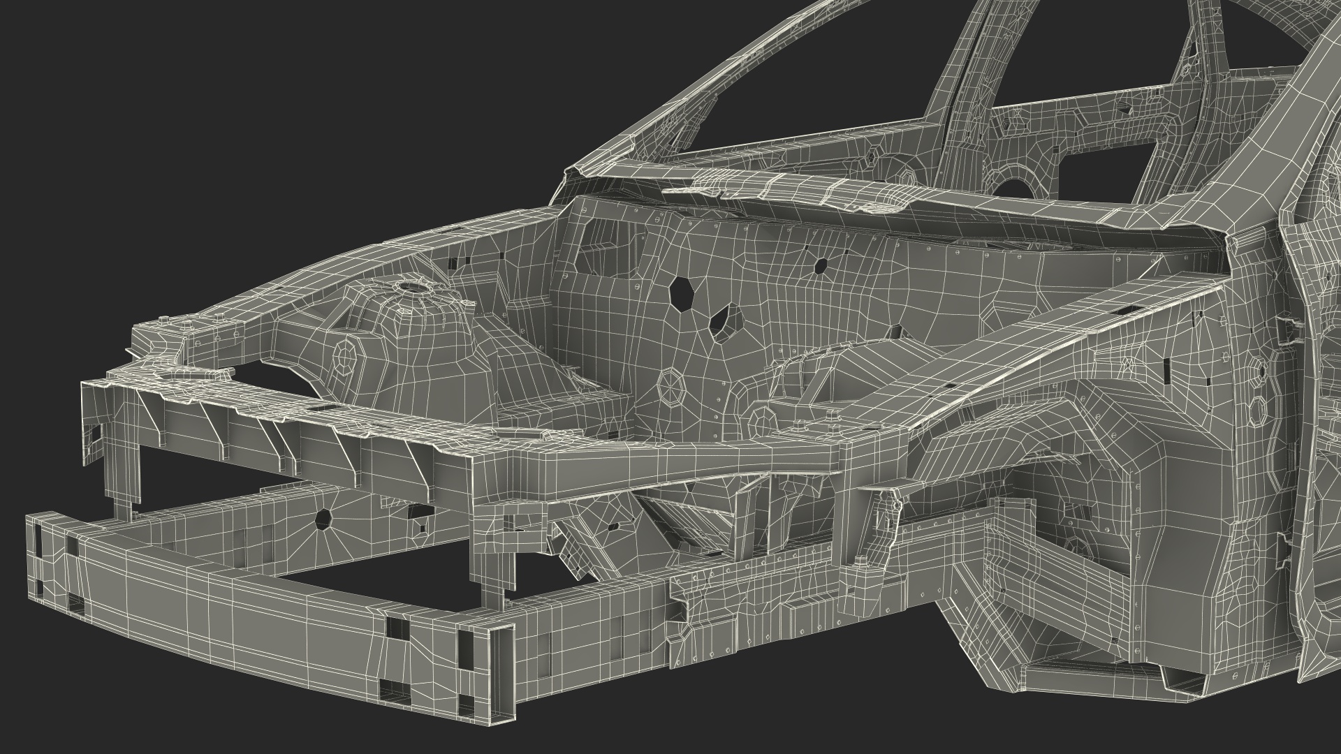 3D Sedan Frame Structure