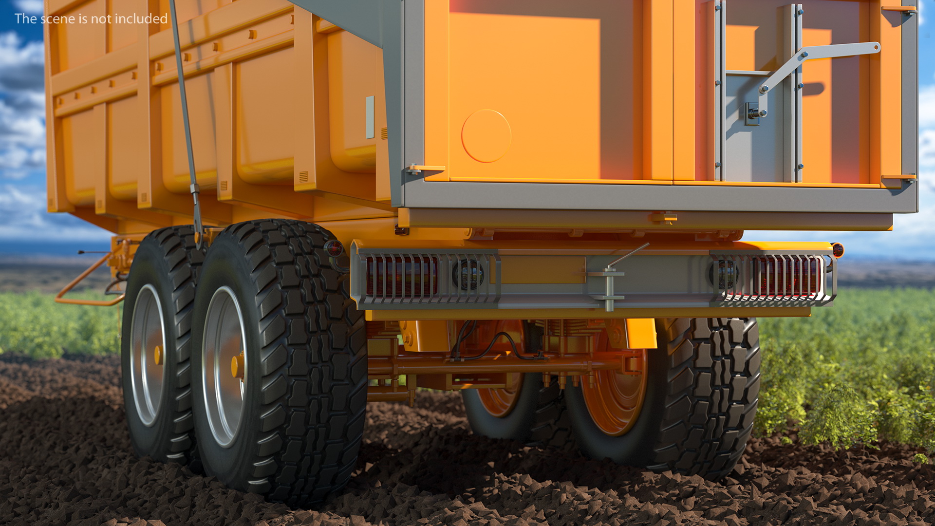 3D model Body Tipper Trailer Clean