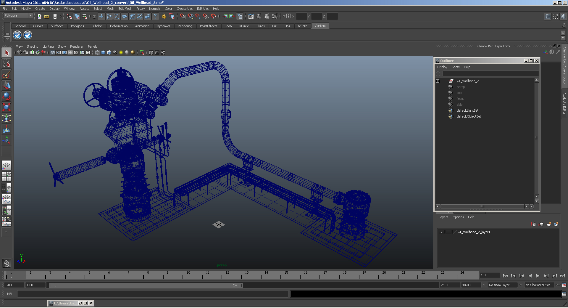 Oil Wellhead 2 3D model