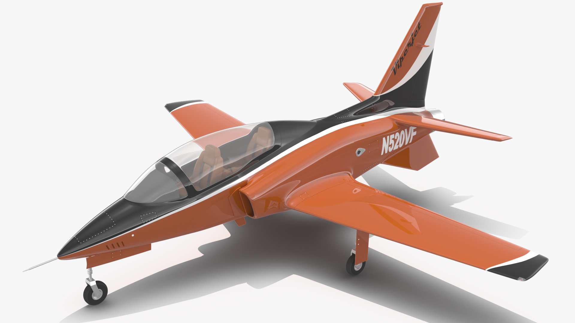 Single-Engine Sport Aircraft ViperJet Rigged 3D model