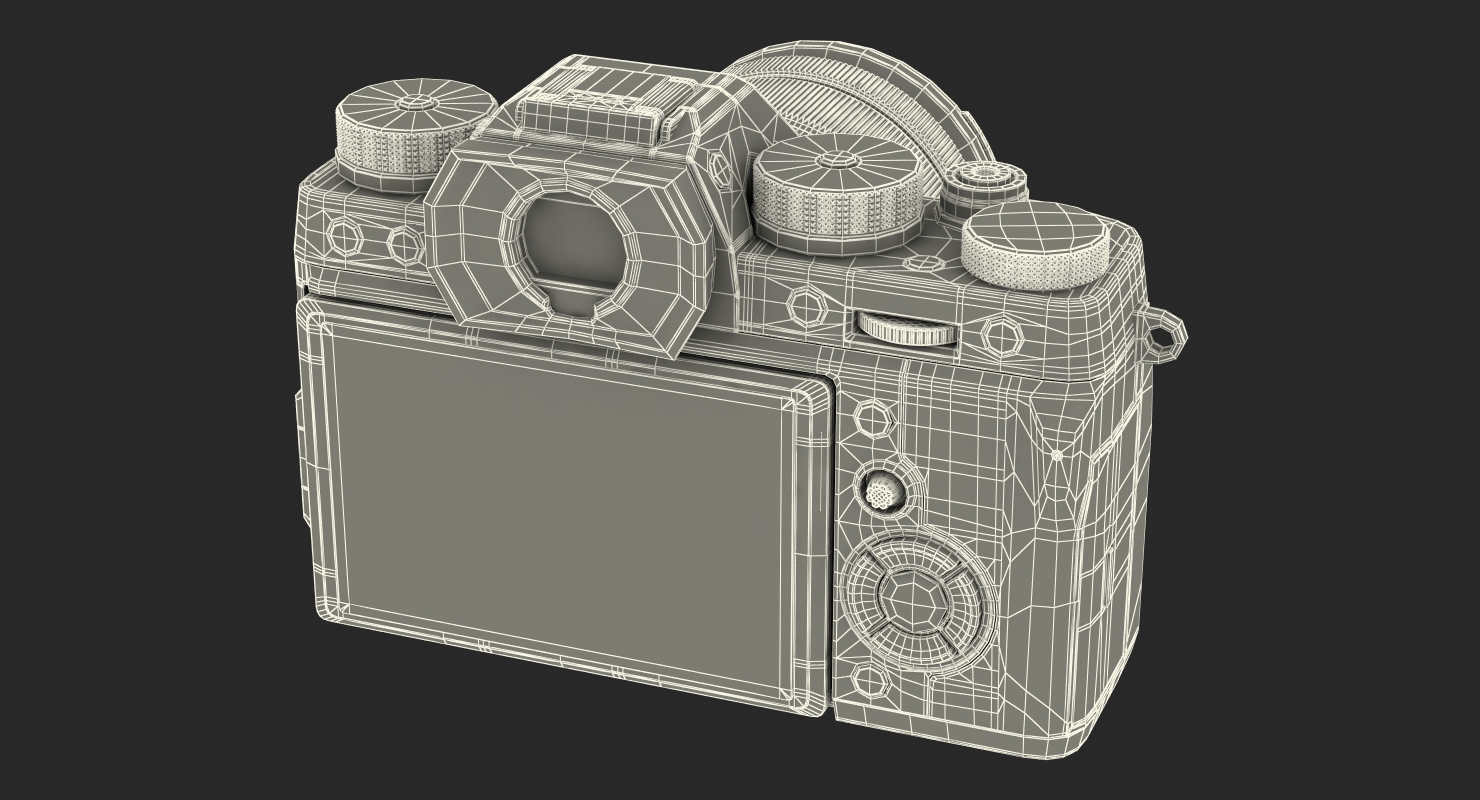 3D Digital Camera Fuji X T2 Rigged