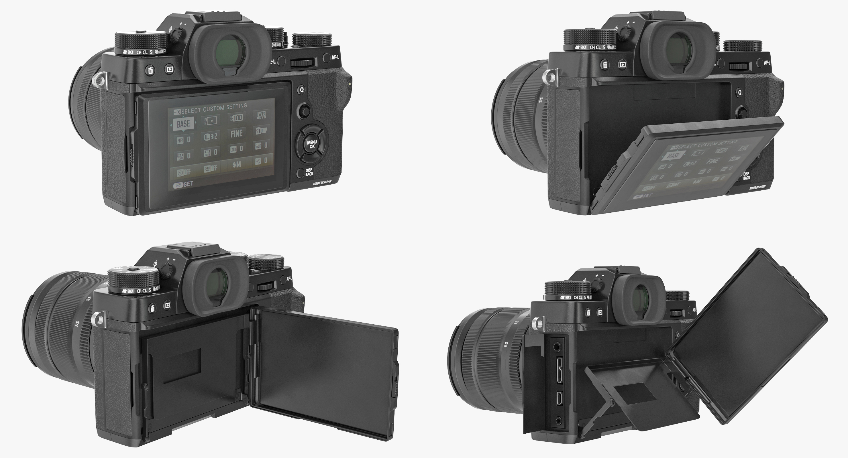 3D Digital Camera Fuji X T2 Rigged