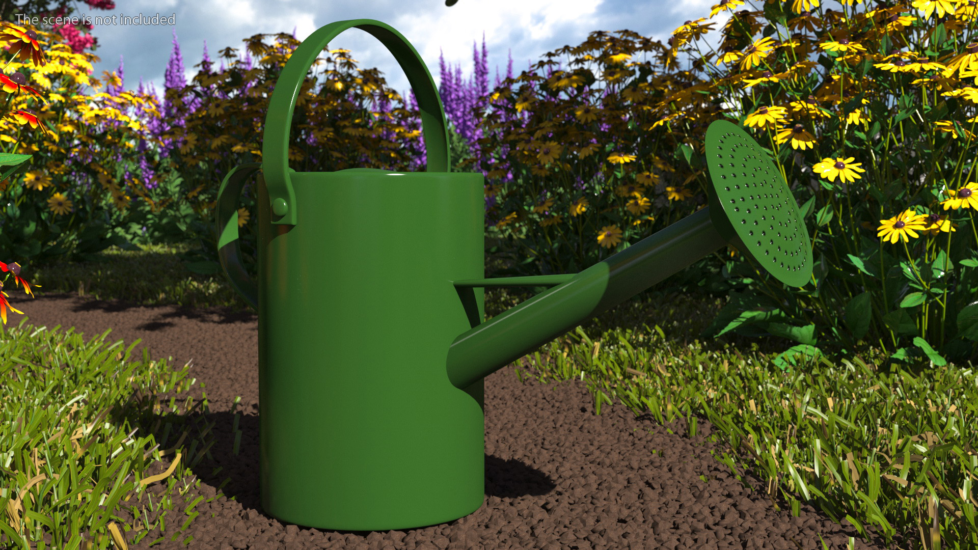 3D model Garden Watering Can Green