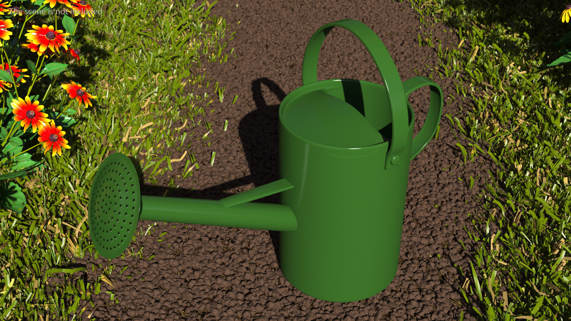 3D model Garden Watering Can Green