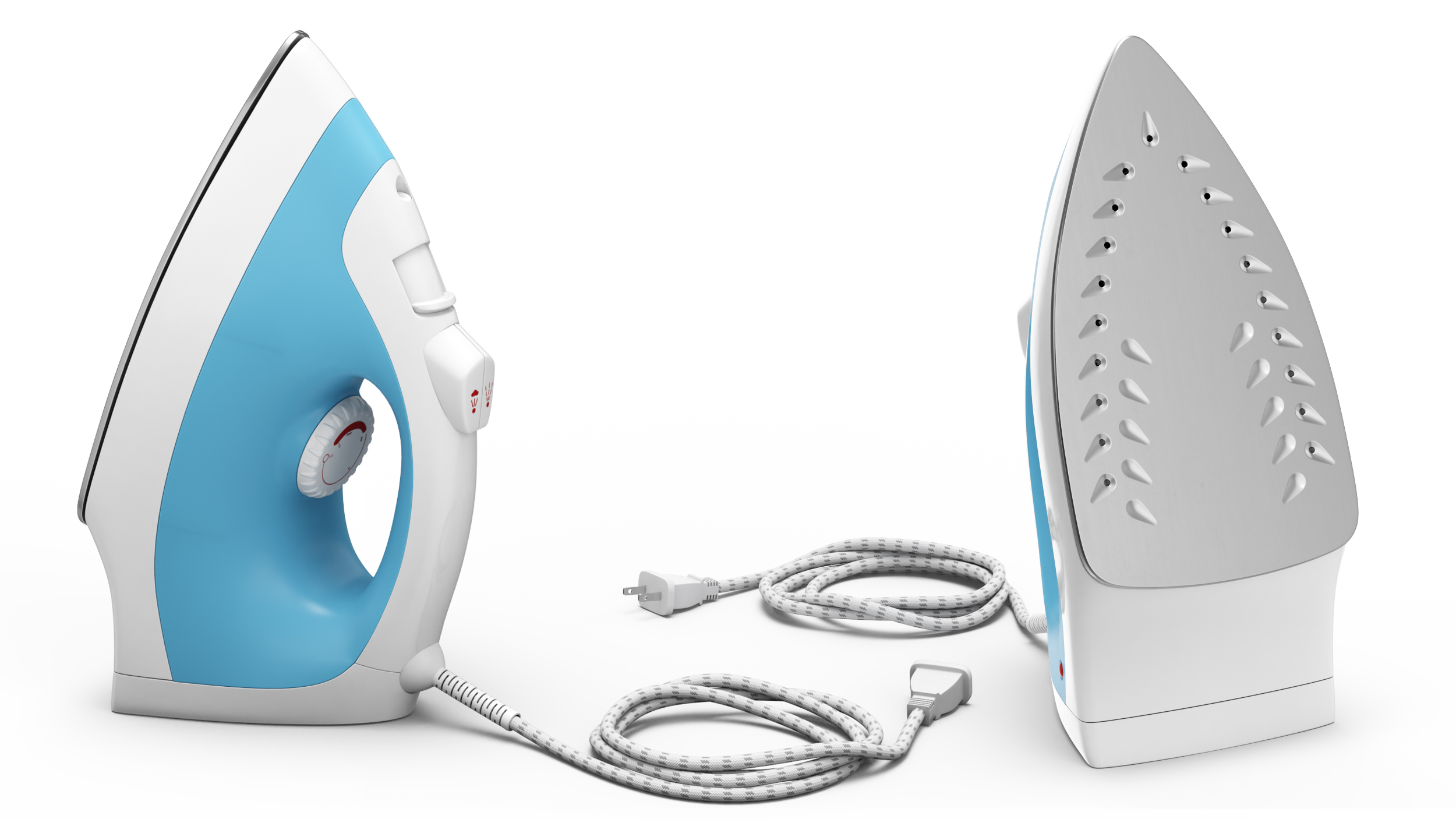 3D model Steam Iron Blue