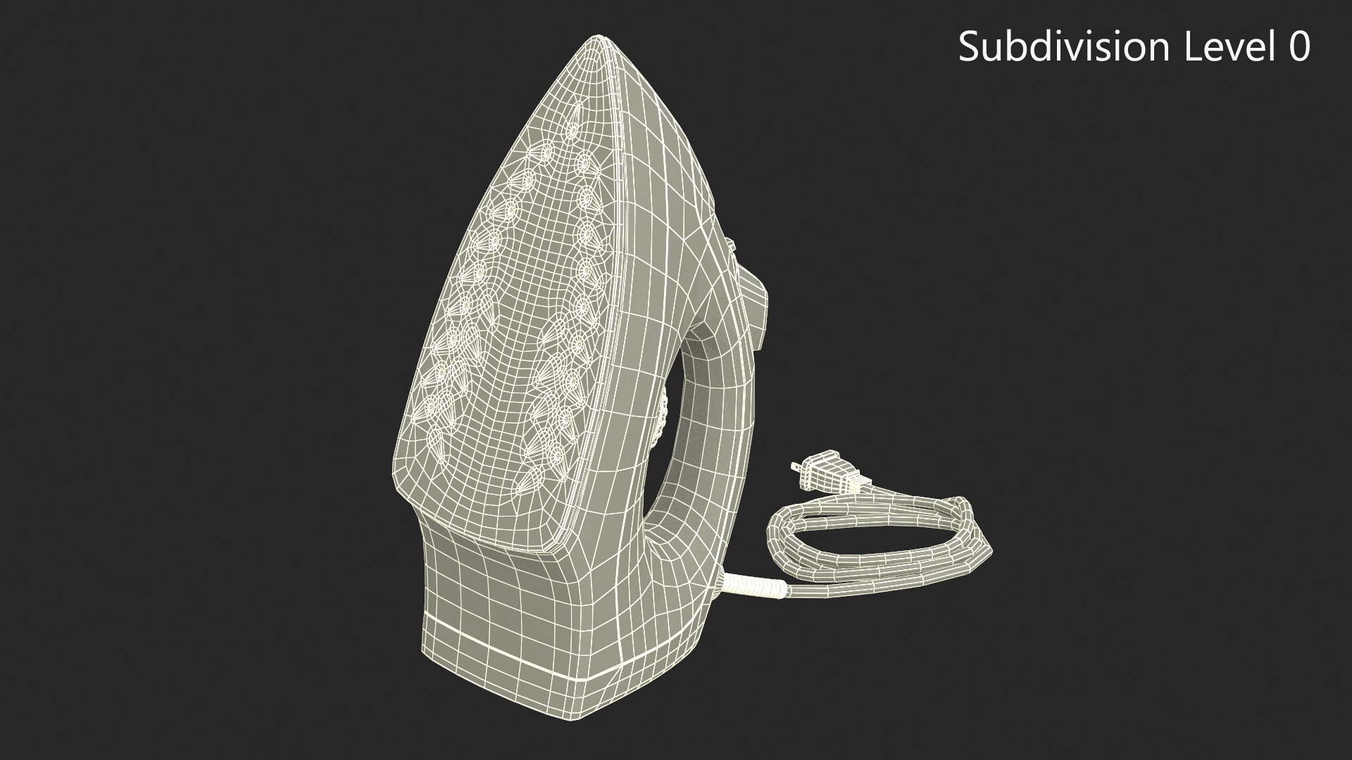 3D model Steam Iron Blue