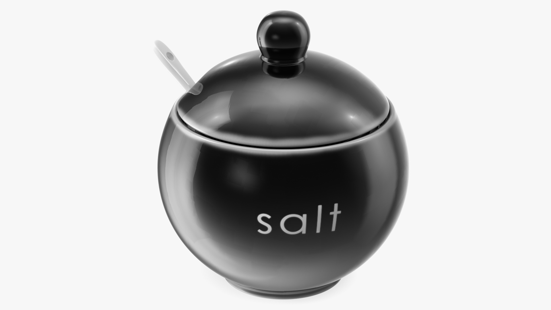 3D model Salt Container Black