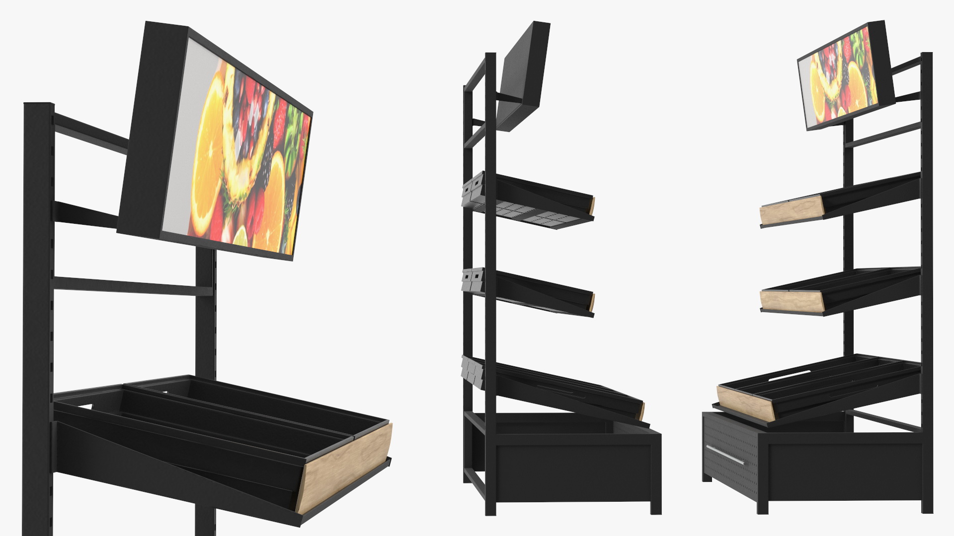 3D model Grocery Display Rack