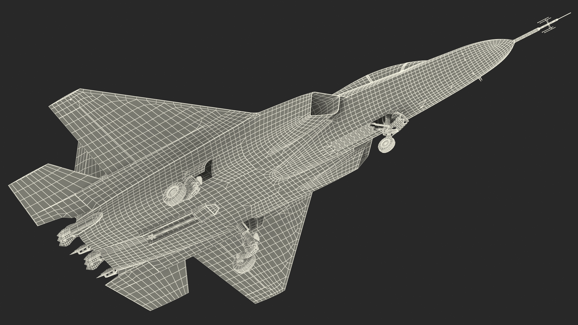 3D Mitsubishi X2 Shinshin Aircraft Rigged model