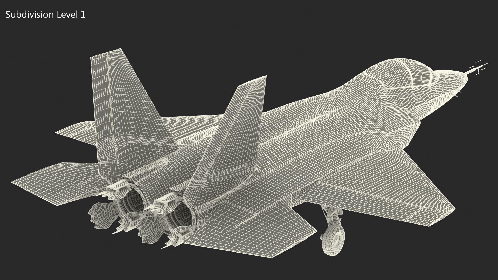 3D Mitsubishi X2 Shinshin Aircraft Rigged model