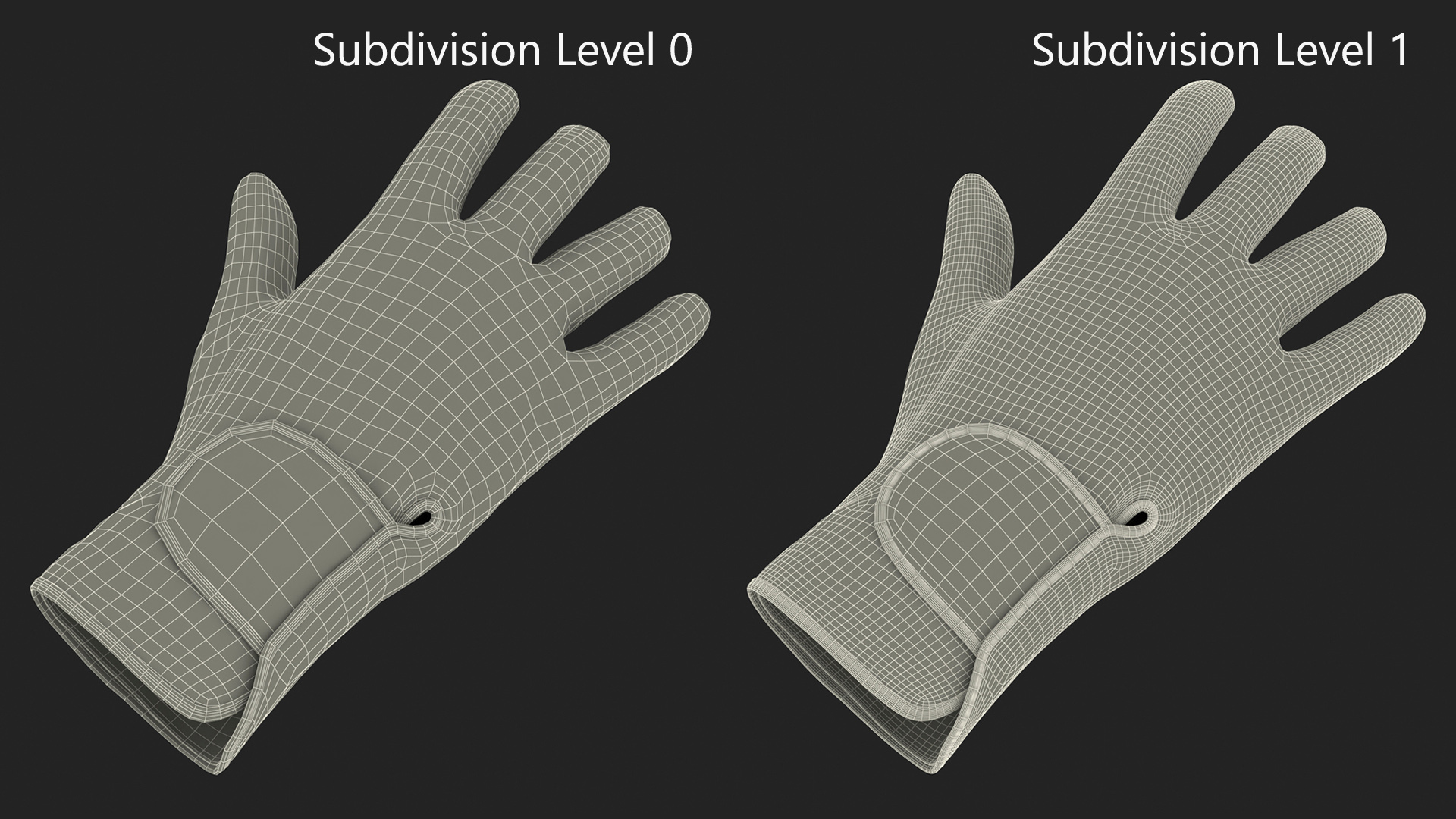 3D model Golf Glove