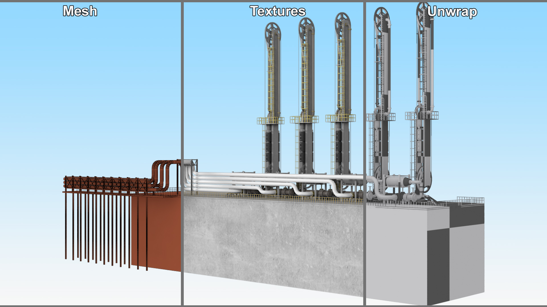 3D model LNG Pier