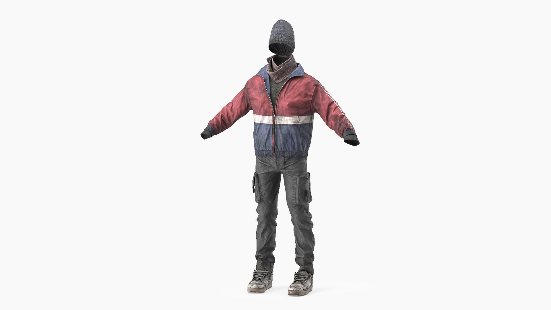 3D Ragged Clothes Set model