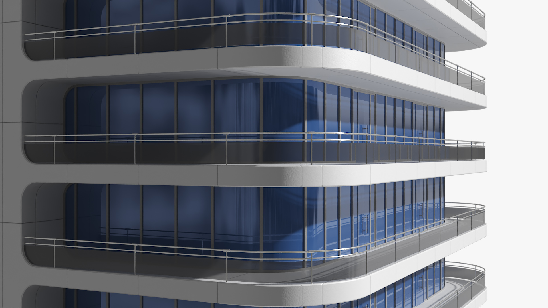 3D model Futuristic Commercial Building