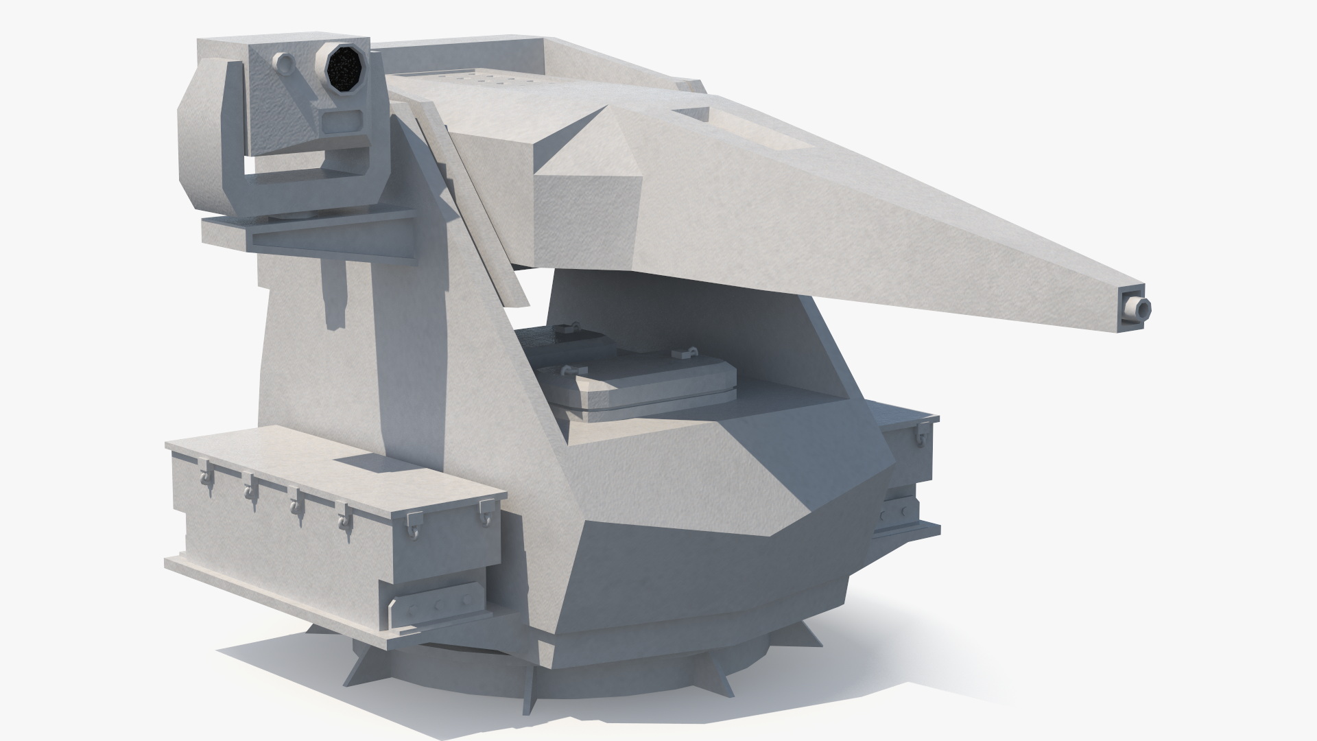 3D Simplified Sci Fi Navy Cannon System Gun for 3D Print model