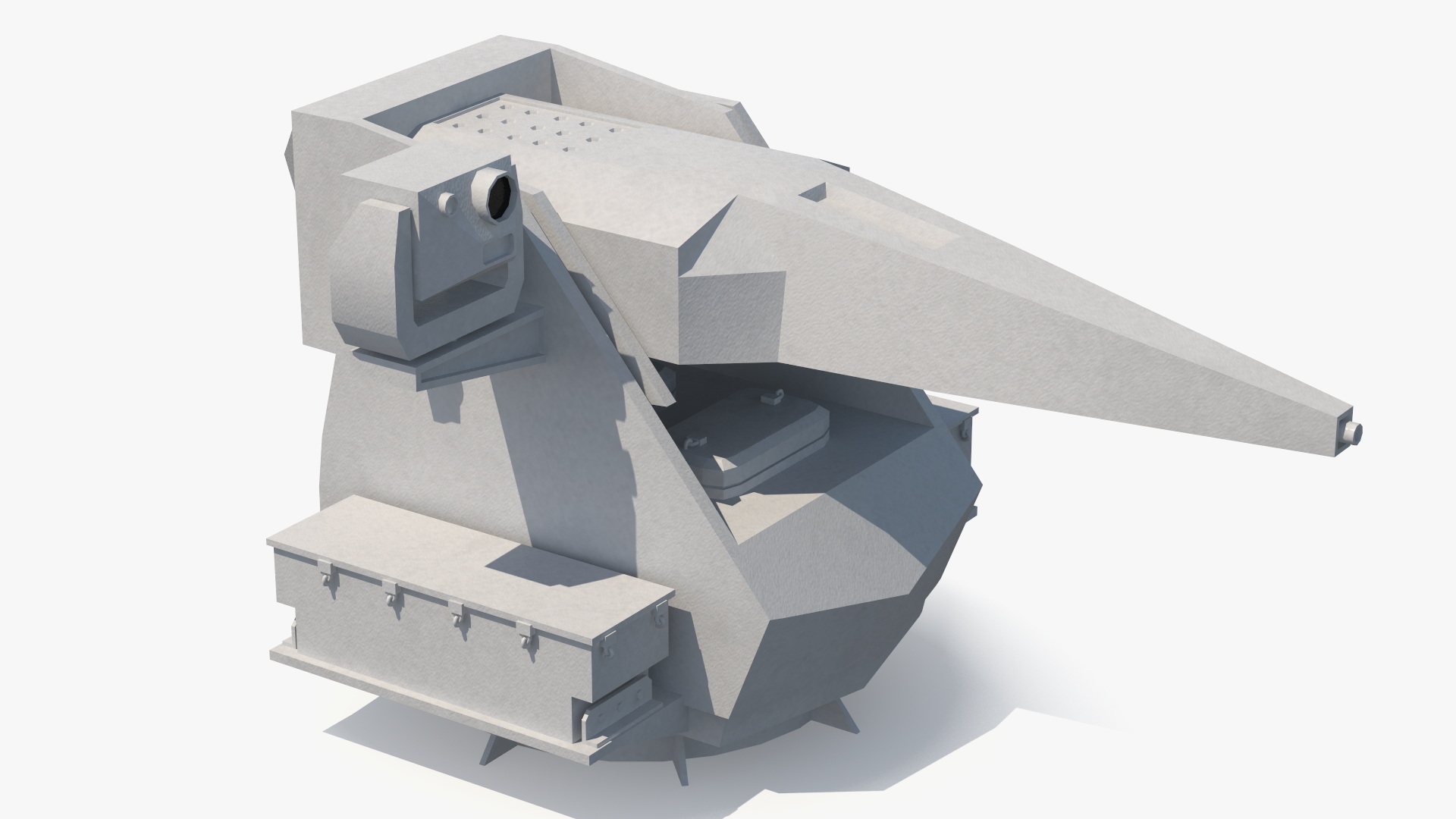 3D Simplified Sci Fi Navy Cannon System Gun for 3D Print model