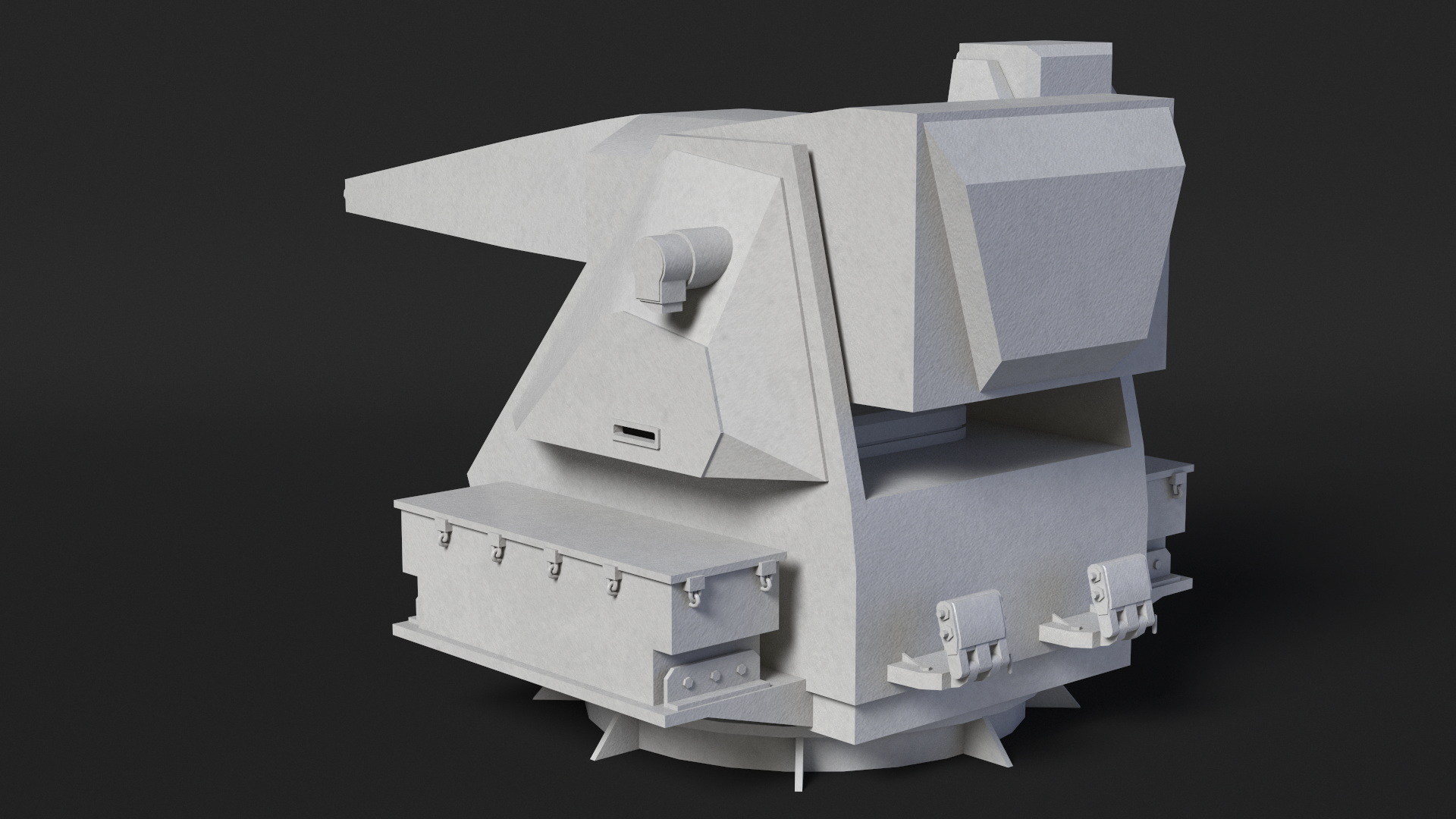 3D Simplified Sci Fi Navy Cannon System Gun for 3D Print model