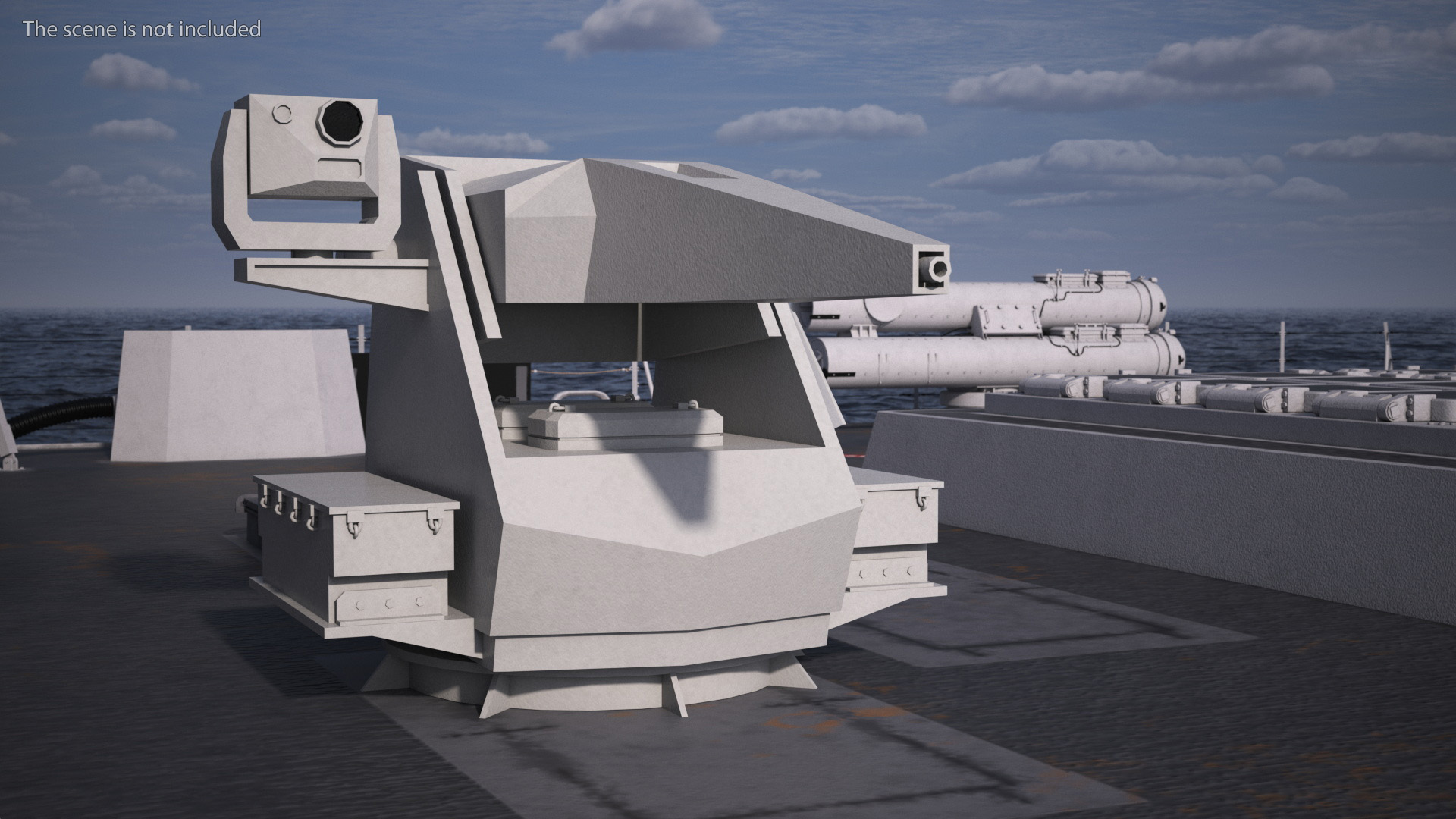 3D Simplified Sci Fi Navy Cannon System Gun for 3D Print model