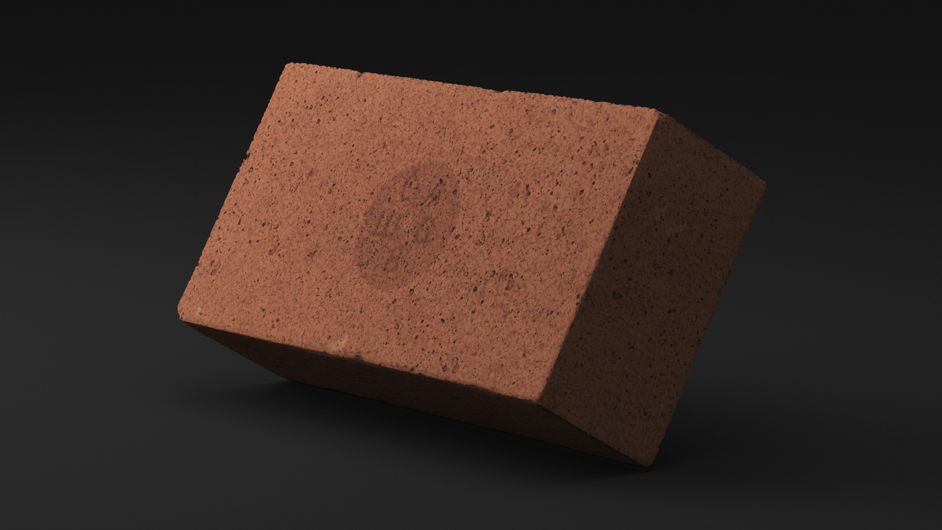 3D Rectangle Brown Fire Brick