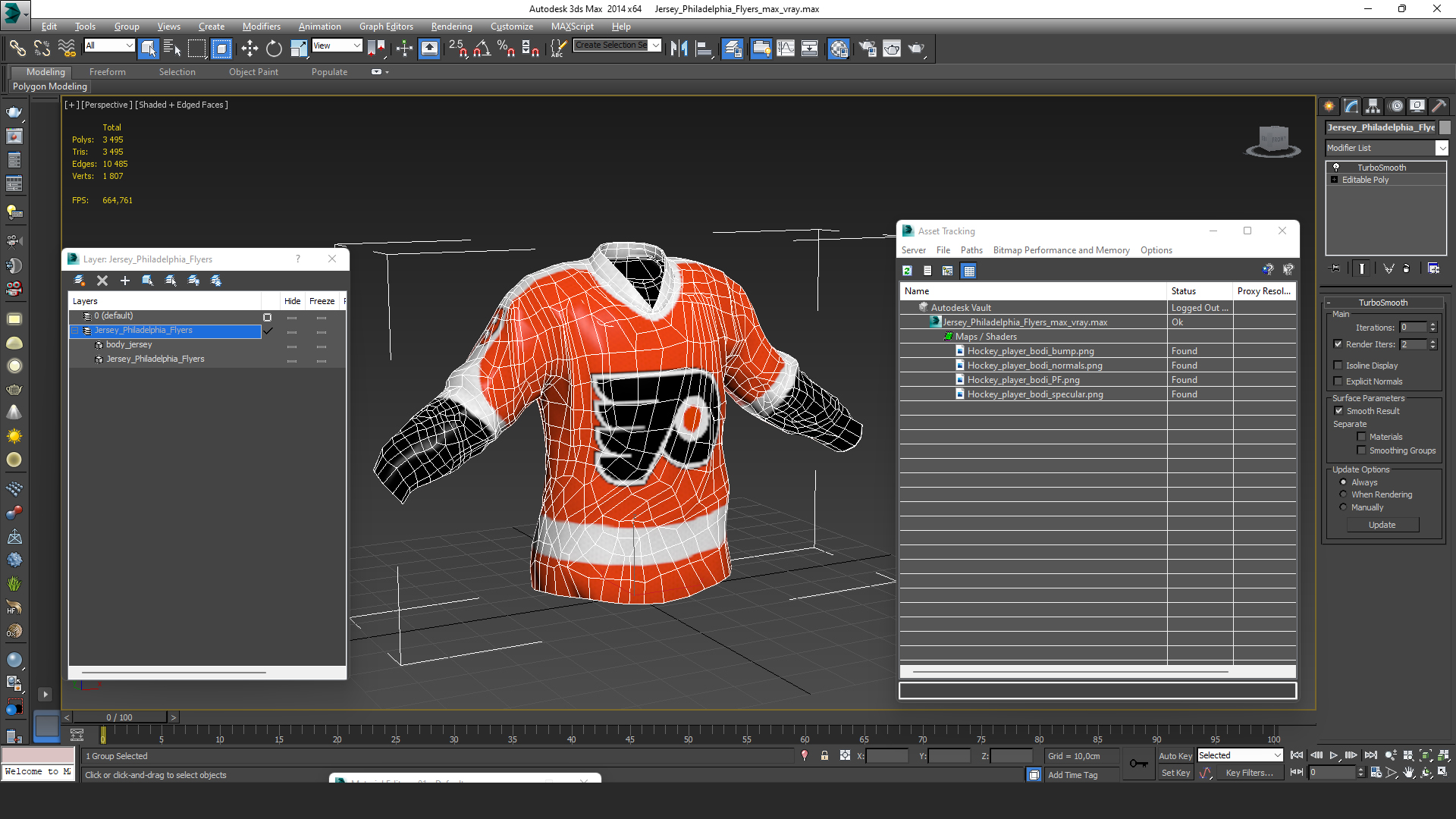 3D Jersey Philadelphia Flyers