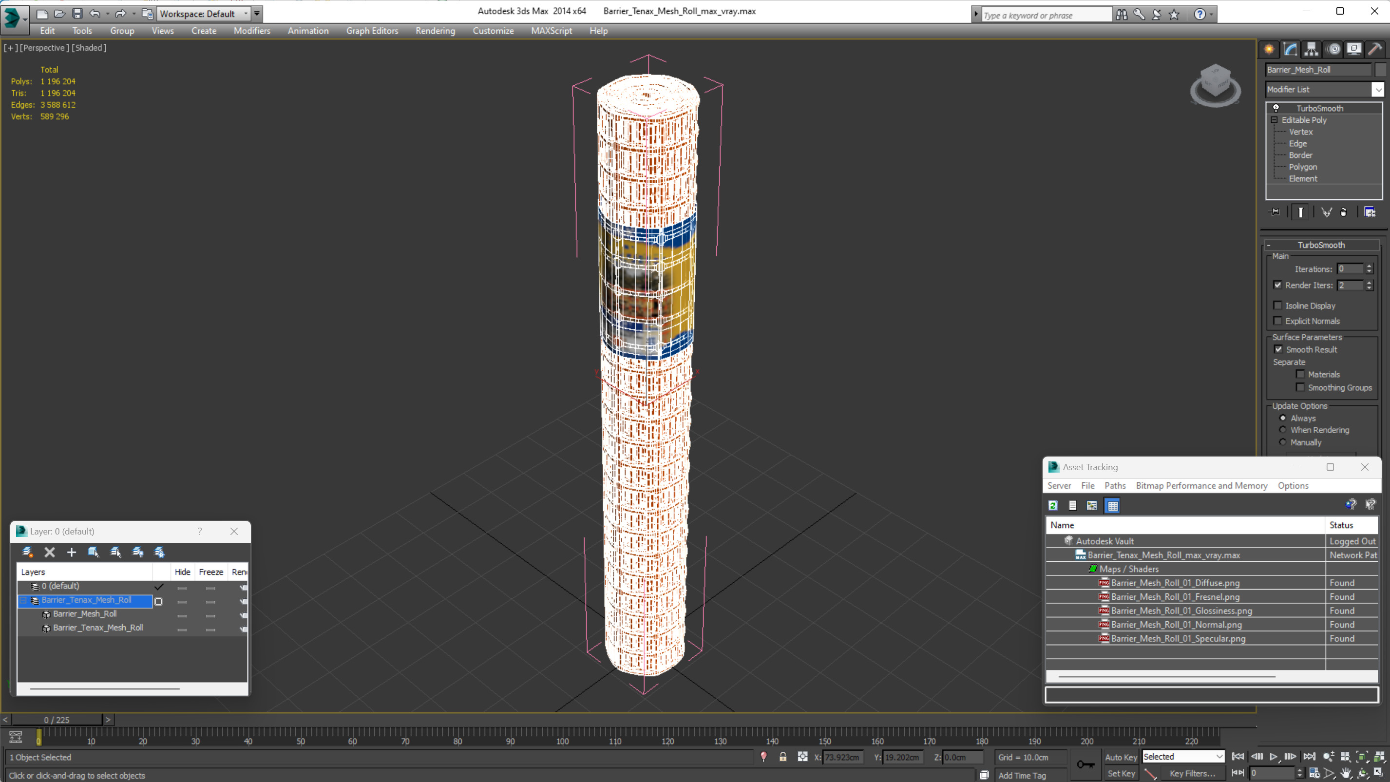 3D Barrier Tenax Mesh Roll model