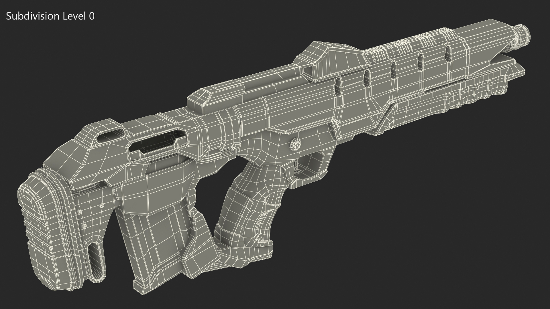 3D Sci-Fi Weapon model